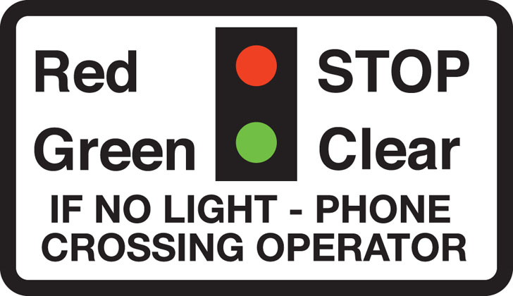 Miniature Warning Lights At Level Crossings Road Sign Uk Traffic And Road Signs