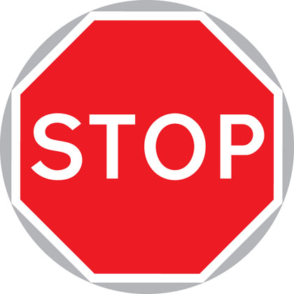 Manually operated temporary STOP