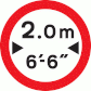 No vehicles over width shown