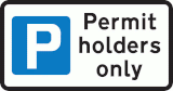 Parking restricted to permit holders